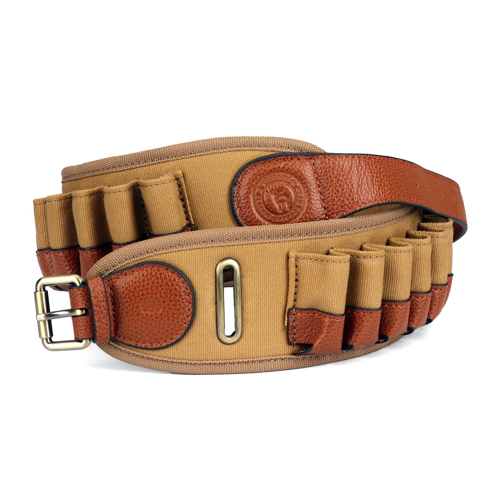 Tourbon Shotgun Hunting Shot gun Shell Cartridge Ammo Bandolier Belt (Canvas - 12GA)