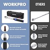 WORKPRO 1/4” Torque Wrench 14-Piece Set 2-26 N.m Bi-Directional view 5