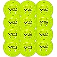 Vulcan | VPRO Flight Outdoor Pickleball Official Ball of The PPA Tour & MLP | 3, 6, 12, 36 & 100 Ball Pack | Hi-Vis Yellow