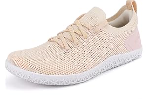 ASITVO Women's Wide Barefoot Zero Drop Sole Minimalist Width Toe Box Walking Shoes Sneakers Colourful Knit Upper