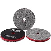 SPTA 6"(150MM) Microfiber Cutting Pads, 3PCS Soft Microfiber Wax Removal Pad, Detailing Wax Applicator Pad, for Waxing and Polishing&Scratch and Vortex Removal, Ultrafine Fiber Pad