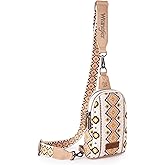 Wrangler Aztec Sling Bag - Southwest Crossbody Trendy Chest Bag