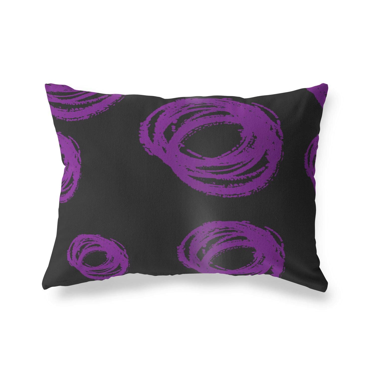 Bonamaison Decorative Cushion Cover Purple & Black, Throw Pillow Covers, Home Decorative Pillowcases for Livingroom, Sofa, Bedroom, Size: 35x50 Cm - Designed and Manufactured in Turkey