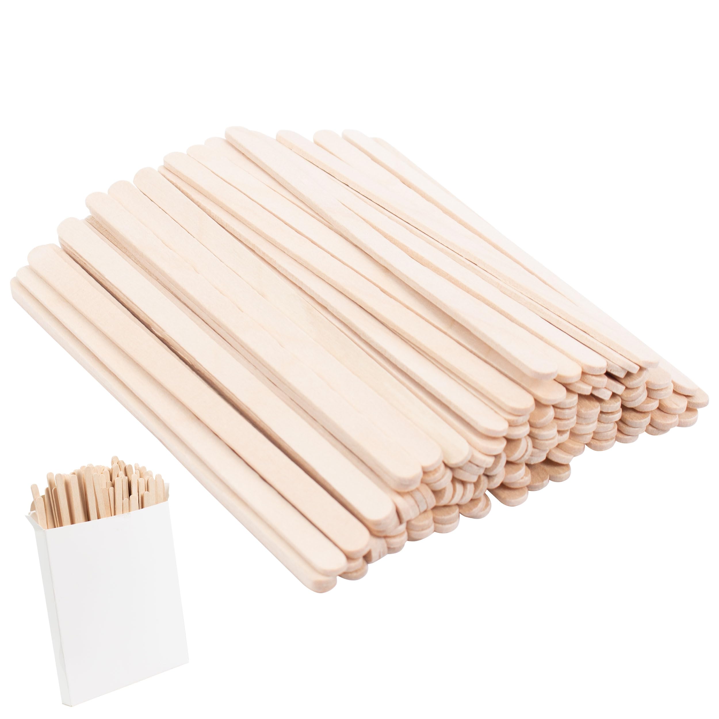 Photo 1 of ANTETOK Wooden Coffee Stirrers - Coffee Stir Sticks 5.5 Inch,100pcs Disposable Swizzle Sticks,Swizzle Drink Sticks for Coffee,Tea,Cocktail and Hot Chocolate