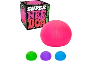 Schylling Brand Original Super Nee Doh Stress Ball Fidget Toy - Huge 4.5" in Diameter - Jumbo Squishy Squeezy Fun - Colors Assorted - Ages 3+