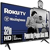 Westinghouse Roku 32 Inch HD Smart TV, Dolby Audio, Apple AirPlay, Alexa | Flat Screen HD TV, Wi-Fi Connectivity and Mobile A