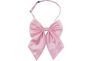 SYAYA Bow Tie for Women & Teen Girls, Ladies Elegant Satin Bowtie for School Uniforms Graduation or T-shirt Accessory W-B1