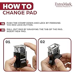 ExtraMark Ultra Dater Self-Inking Rubber Date