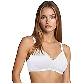 Bestform 5006248 Striped Wireless Cotton Bra with Lightly-Lined Cups