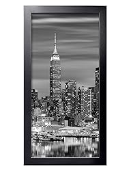 Giverny Black Wood Panoramic Frame, 12x24, Simple