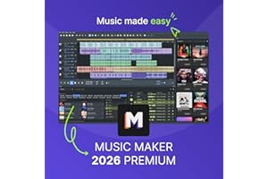 MAGIX MUSIC MAKER 2026 Premium – Music made easy | Music Production Software | Audio Program | Windows 10/11 | 1 PC download License