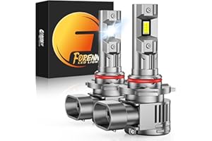 FORENNER Fahren New 9012 Bulb, 𝟖𝟬𝟬𝟬𝟬 𝐋𝐮𝐦𝐞𝐧𝐬 𝟭𝟬𝟬𝟬% Ultra-Brighter, 1:1 Size Hir2 Driving light, 60000HRS+ Lifespan, IP68 Plug and Play, Pack of 2