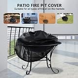 Kaket 38" Round Fire Pit Cover - Waterproof & Rip Proof Protector view 4