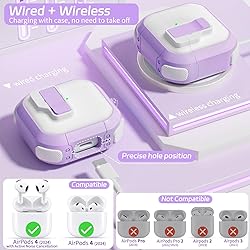 Case for AirPods 4, Ekoonpft Secure Lock Cases