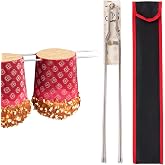 ROCKSHEAT 21.6" Panettone Pins, 5 Pack 304 Stainless Steel Heavy-Duty Baking Skewers with Storage Pouch for Italian Christmas Bread, Grilling, BBQ