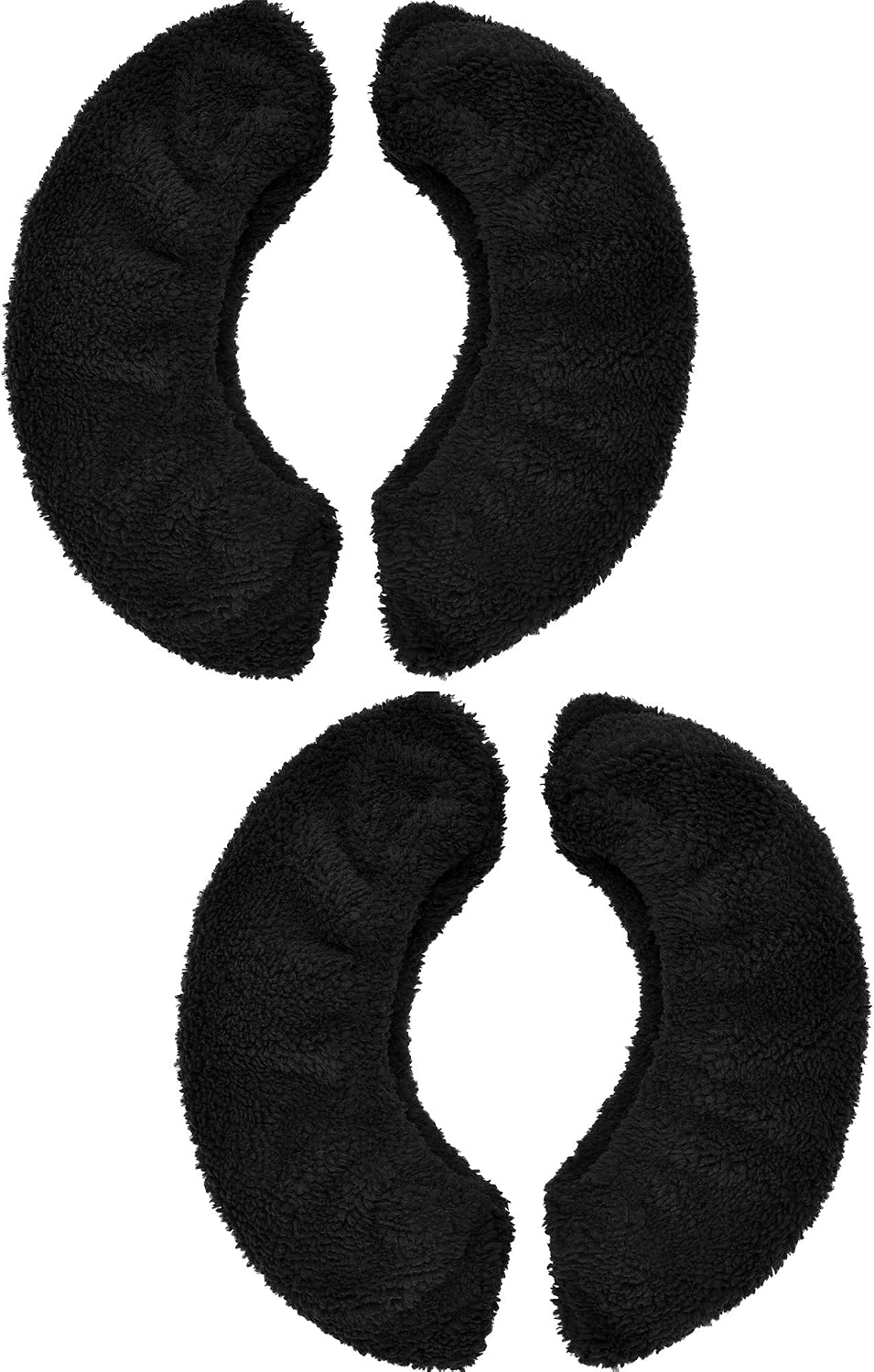 Blulu 2 works Ice Skate Covers for Blades Skate Blade Covers Protector Guards for Hockey Figure Accessories(Black,L)