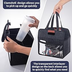 Foyego 6 Cup Drink Carrier with Handle, Reusable