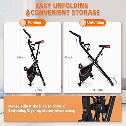 Exercise Bike, MOSUNY 5-in-1 Recumbent Exercise
