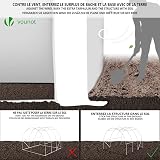 VOUNOT Walk-In Polytunnel Greenhouse 3x2x2m 6m² Roll-Up Sides Door Mesh view 6