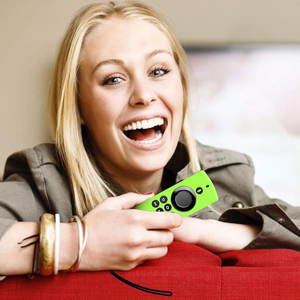 Funda protectora para control remoto funda de silicona a prueba de golpes funda protectora de silicona compatible con Amazon Voice Remote Lite Fire TV Stick Smart TV Remote Funda de silicona