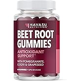 Beet Root Gummies + CoQ10 | Nitric Oxide Supplements for Men & Women | Healthy Circulation, Energy & Heart Health Support wit