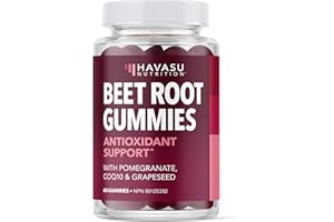 Beet Root Gummies + CoQ10 | Nitric Oxide Supplements for Men & Women | Healthy Circulation, Energy & Heart Health Support wit