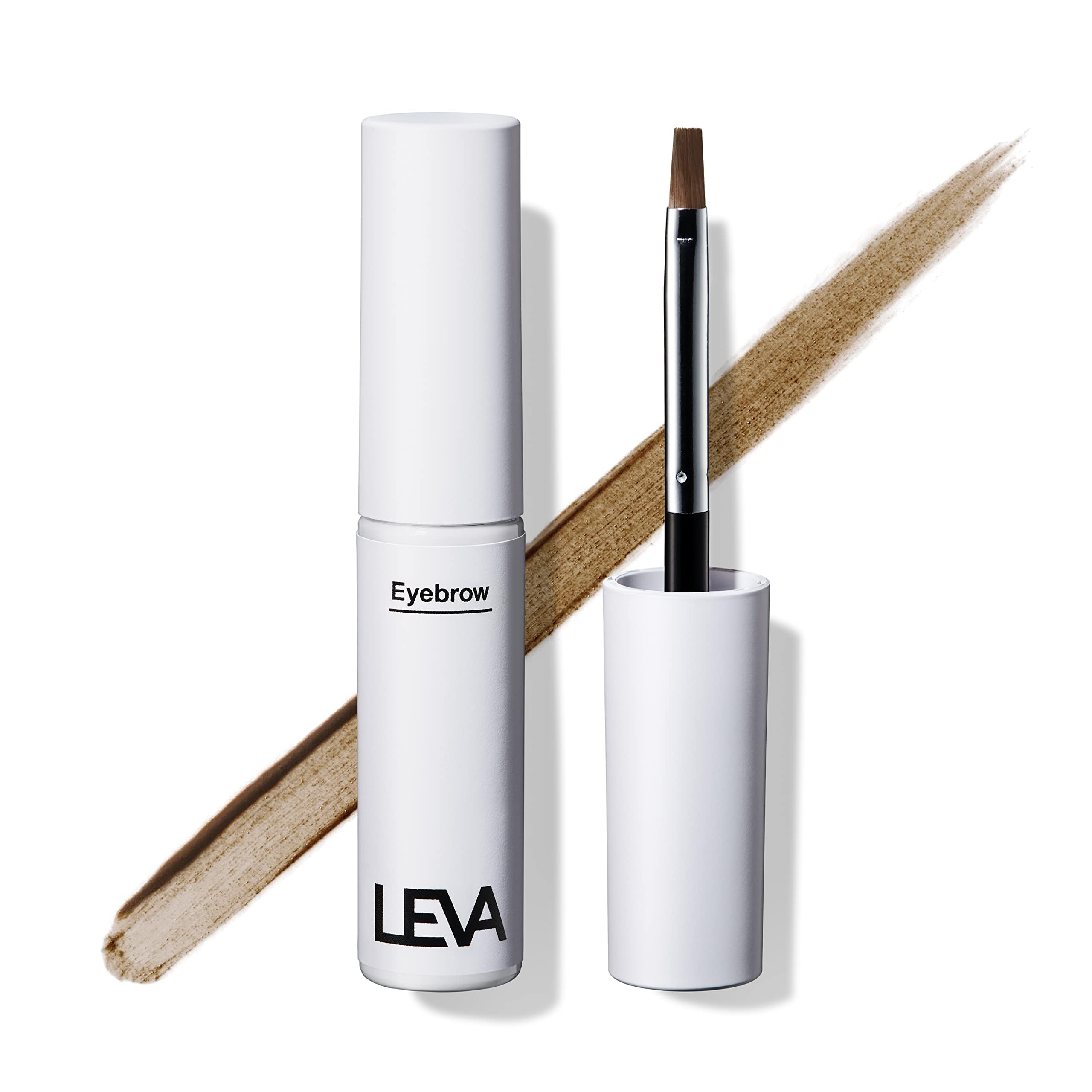 LEVA（レヴァ） アイブロウ ナチュラルブラウン メンズ 皮脂・汗で落ちない ウォータープルーフ 白髪眉 毛のないところも綺麗にかける 初心者でも簡単 バレにくい 自然なパウダー仕上げ リキッドアイブロウ メンズメイク商品画像