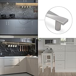 Rergy 15 Pack Brushed Nickel Cabinet Pulls Silver