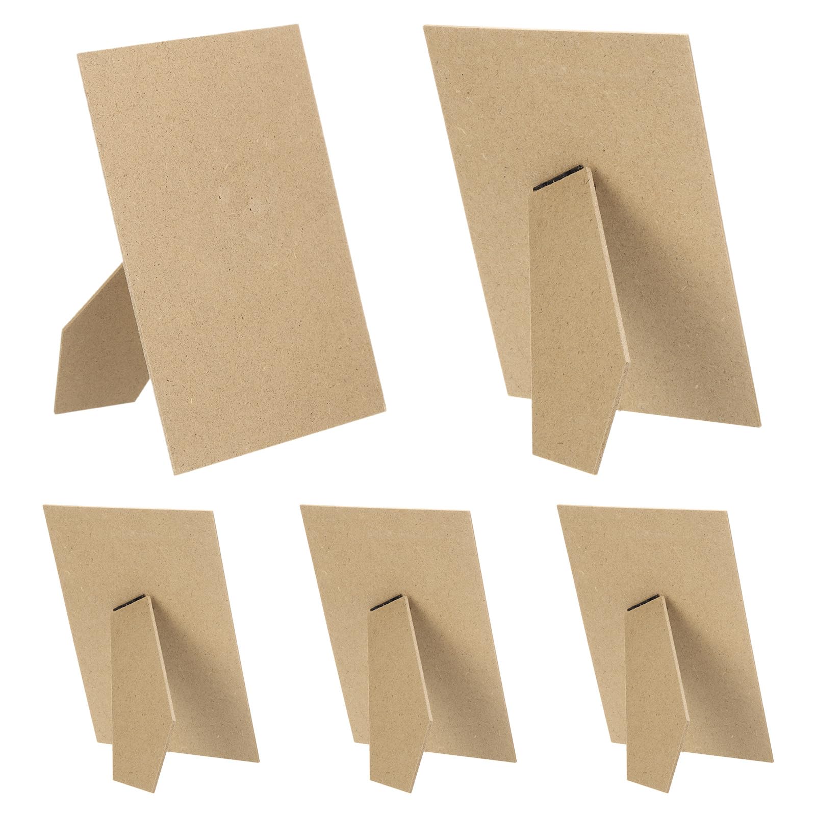 Photo 1 of PATIKIL 5 Pack Easel Back for Picture Frame, 5 x 7 Inch Replacement Picture Frame Easel Back DIY Photo Board for Photo Frames Tiles, Poplar