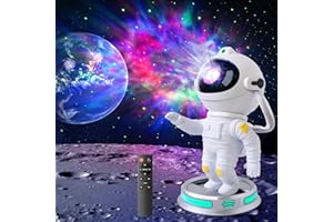 FUSSION Astronaut Galaxy Projector, Star Projector Galaxy Light, Astronaut Night Light for Kids with Timer and Remote Control, Nebula Projector Lamp for Bedroom and Ceiling, Perfect Christmas Gifts