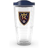 Tervis MLS Real Salt Lake - Primary Logo Made in USA Double Walled Insulated Tumbler Travel Cup Keeps Drinks Cold & Hot, 24oz, Classic