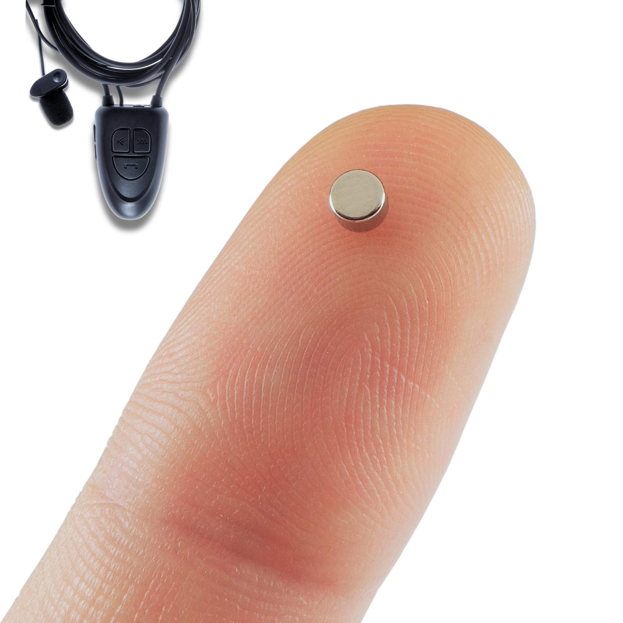 PingaOculto Spy Earpiece Bluetooth Wireless Earphones Invisible Hidden Mini Headset Exam Phone Wired Microphone - Secret Earphone Micro Listening Device Hearing Ear Cheating (Spy Earpiece Nano V5)