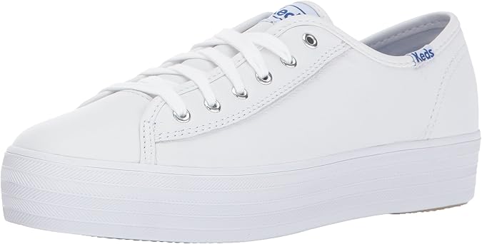 triple kick white platform sneakers