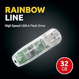 Intenso 32GB Rainbow USB 2.0 Flash Drive Transparent view 3
