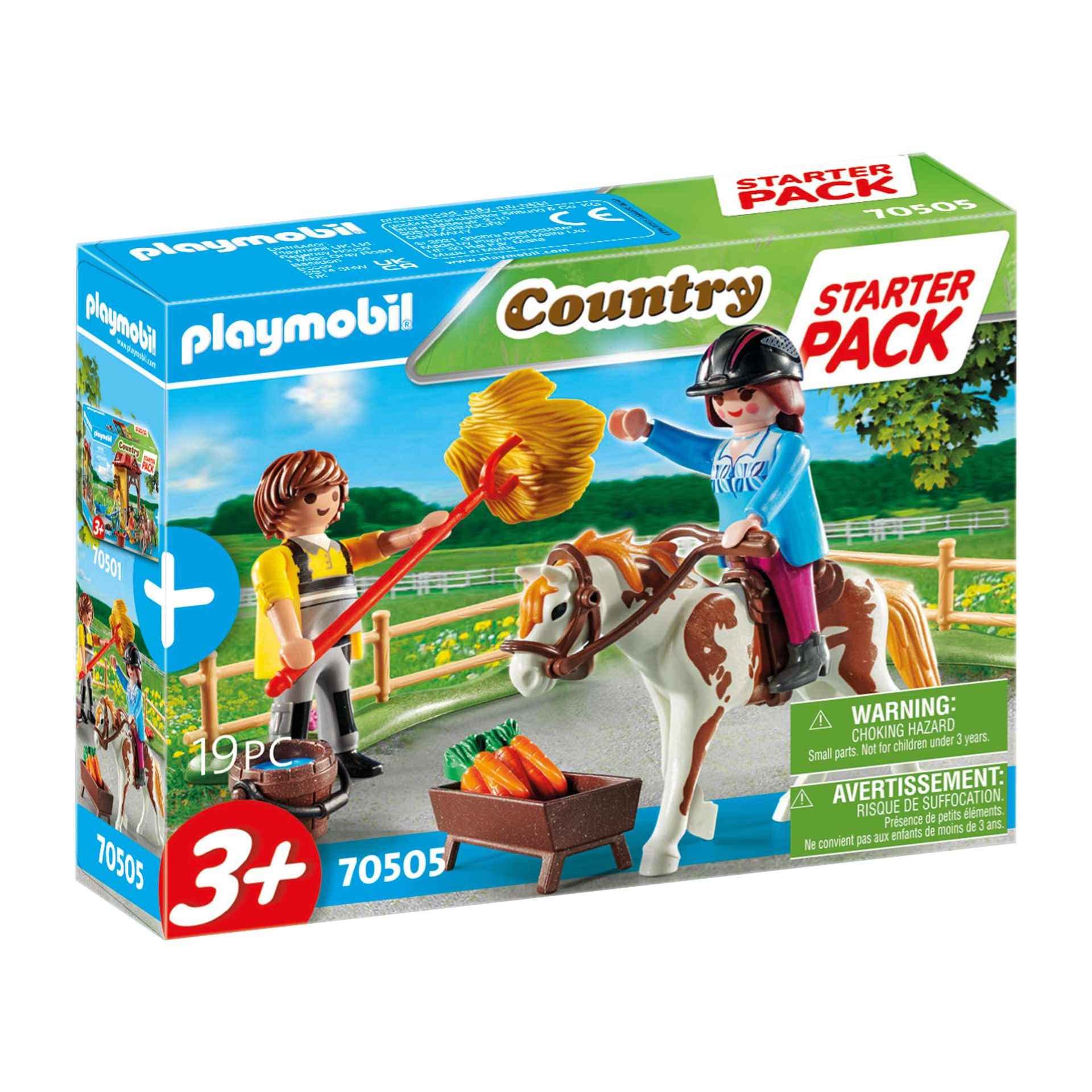Playmobil 70505 Country Horseback Riding Small Starter Pack, for Children Ages 3+, Fun Imaginative Role-Play, PlaySets Suitable for Children Ages 4+