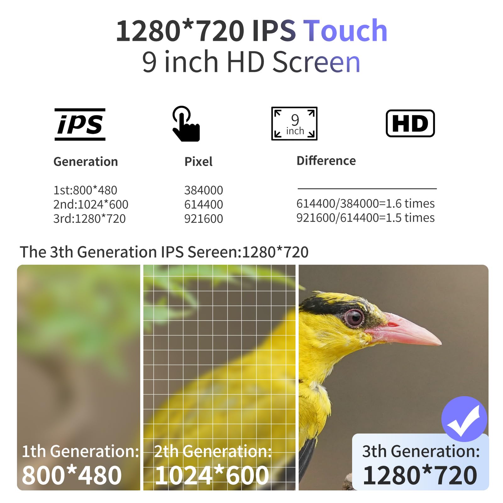 Car Stereo Radio for Toyota Tacoma 2005-2015 Radio Replacement 9 inch Touch Screen Wireless CarPlay & Android Auto Support GPS Navigation Bluetooth 4G WiFi DSP SWC FM Radio Backup Camera