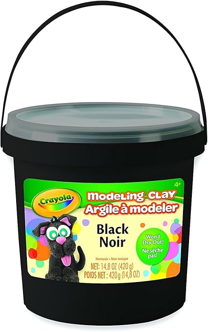 black modeling clay