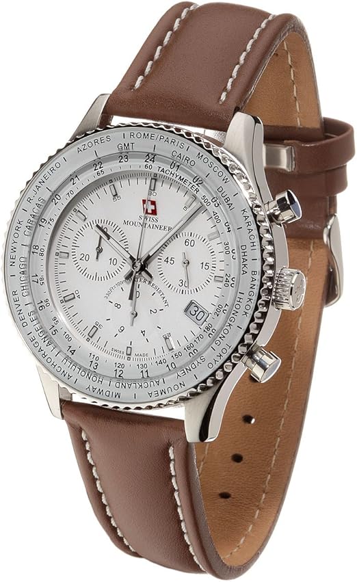 Swiss Mountaineer Gents Watch SaintMaurice Chronograph SM1215 Amazon