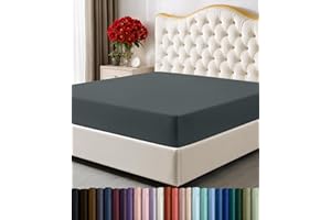 Utopia Bedding Queen Fitted Sheet - Bottom Sheet - Deep Pocket - Soft Microfiber - Shrinkage and Fade Resistant - Easy Care -1 Fitted Sheet Only (Grey)