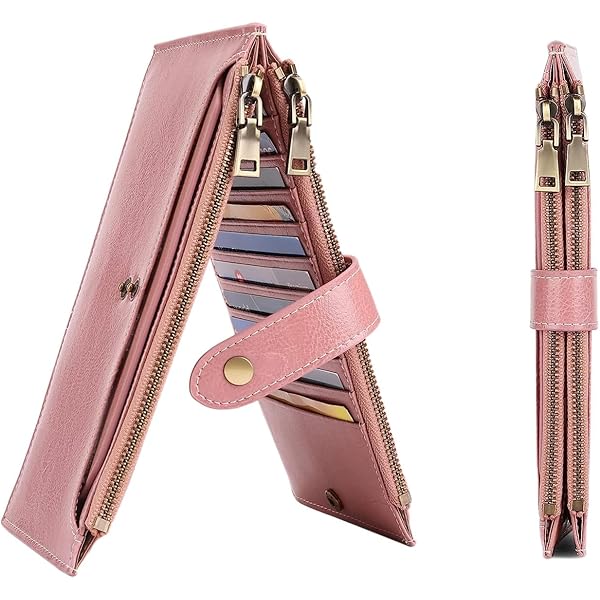 Guess: Tarjetero Rosa Laurel Liso Mujer | El Palacio De Hierro