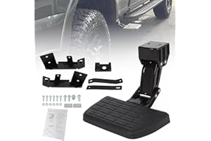 WOCCH 75413-01A Truck Bed Side Step Retractable Truck Cab Side Steps for Ford F250 F350 Super Duty 2017 2018 2019 2020 2021 2022 Driver or Passenger Side Mounting Bedstep