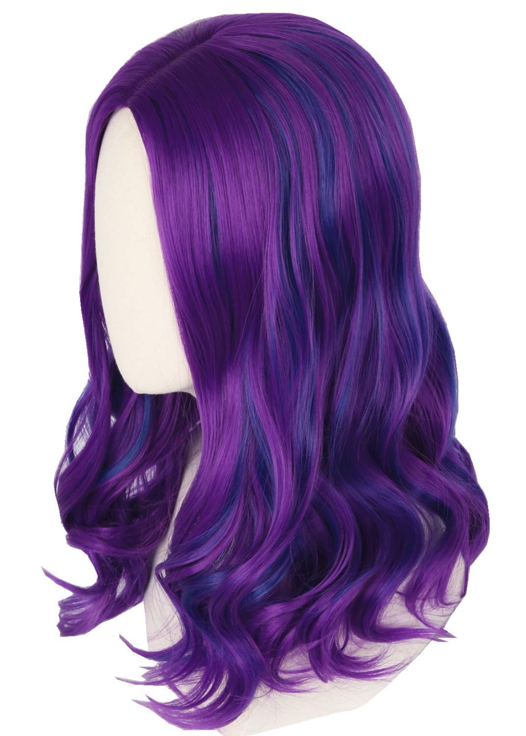 Topcosplay wig for Girls Kids Purple and Blue Wig Halloween Fancy Dress Costume Wig