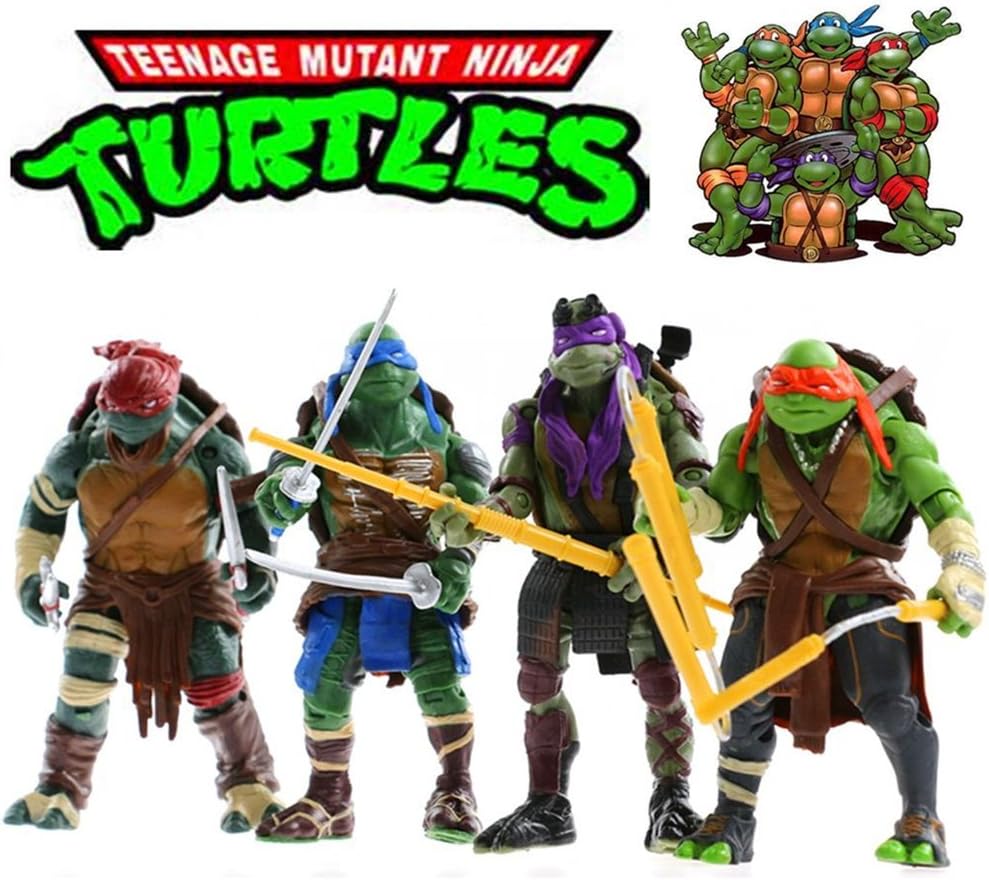 4pcs TMNT Teenage Mutant Ninja Turtles Action Figures Set