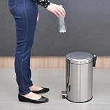 Tramontina 12L Pedal Bin Stainless Steel with Lid Removable Inner Bucket view 8