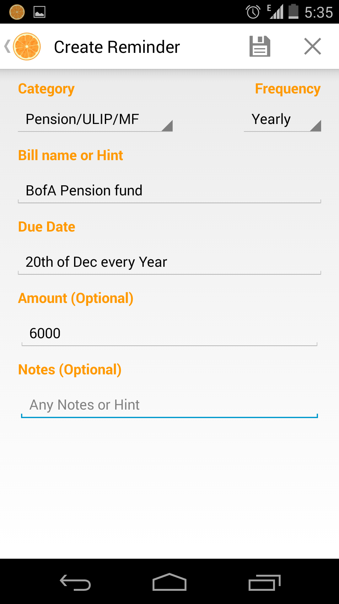 Utility Bills, Insurance, Credit Card, Phone