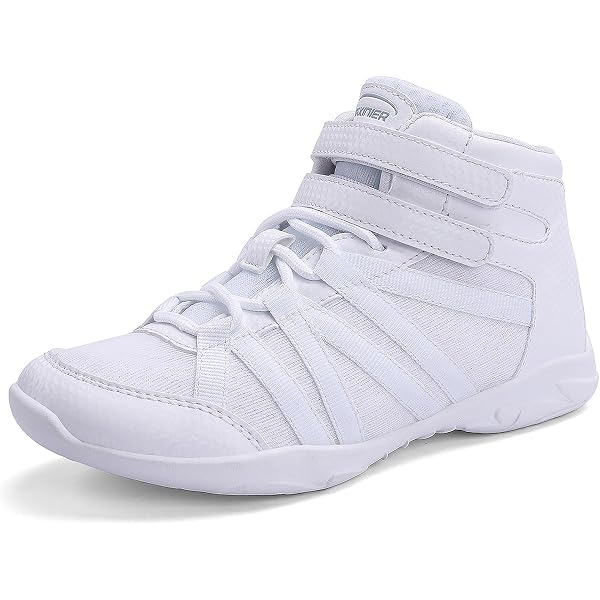 Amazon.com | BAXINIER Girls White High Top Cheerleading Shoes Lightweight  Youth Cheer Competition Sneakers Training Dance Tennis Shoes - White 10.5  Little Kid | Cheerleading