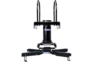 QualGear Pro-AV QG-KIT-TA-3IN-B Projector Mount Kit Accessory with A Truss Ceiling Adapter, 3" 1.5", Black