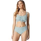 COCO REEF Elevate Bra Sized Shirred Front Underwire Bikini Top — Island Lotus Swim Top 36G