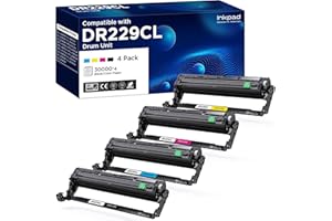 INKPAD Compatible DR229CL Drum Unit (NOT Toner) Replacement for Brother DR-229CL DR229 TN229XL Work for MFC-L3720CDW MFC-L3765CDW MFC-L3780CDW HL-L3220CDW HL-3280CDW HL-L3295CDW Printer (4 Pack)
