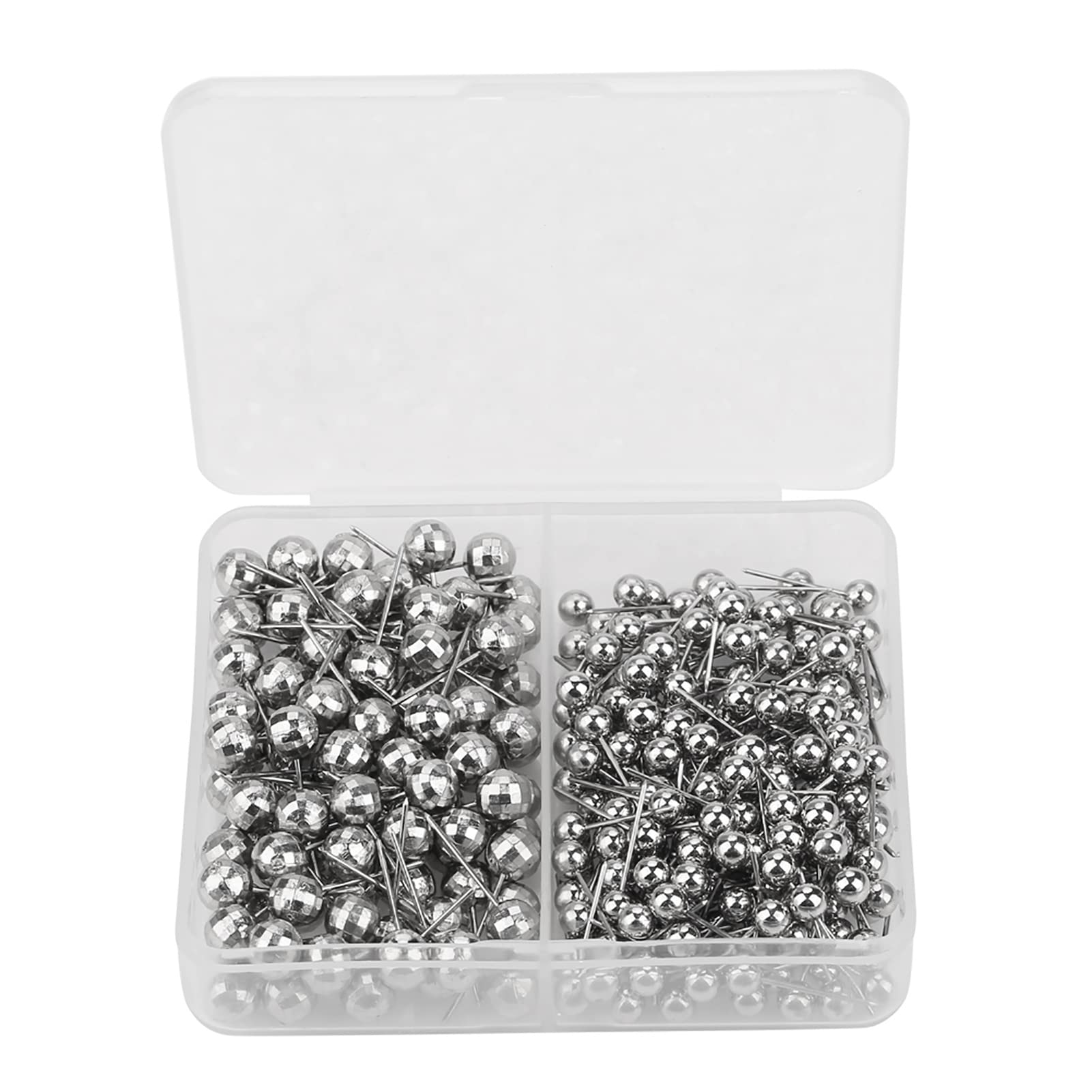 300pcs Round Pearl Head Pins Practical Jewelry Pins Dressmaking Sewing Fixed Marking Practical Tool for Wedding DIY Dressmaking Craft Sewing Decorations Floral Corsage Bouquet Pins(Silver)